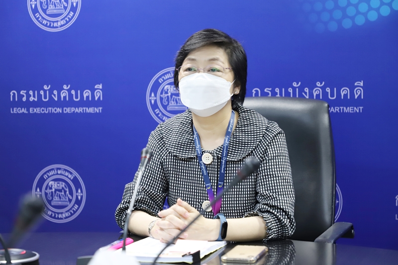 กรมบังคับคดีเข้าร่วมรับชมพิธีมอบประกาศเกียรติคุณองค์กรคุณธรรมต้นแบบกระทรวงยุติธรรม ประจำปี พ.ศ. 2564 ผ่านระบบออนไลน์